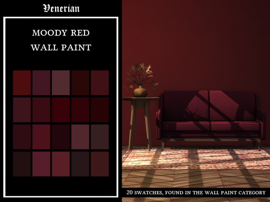Краска для стен Moody Red Wall Paint